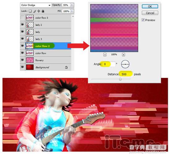 Photoshop 实现的绚丽潮流音乐壁纸33