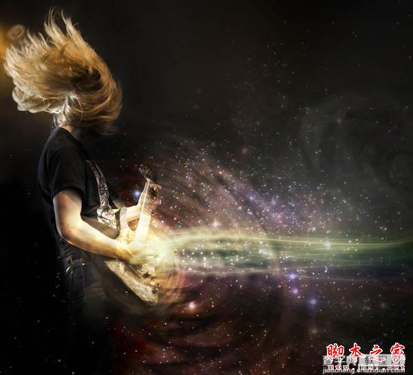 Photoshop设计制作出动感的摇滚音乐海报32