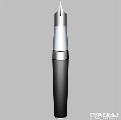 Photoshop打造一支逼真的金属钢笔26