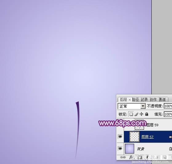 Photoshop设计制作出漂亮的紫色3D马蹄莲花朵5