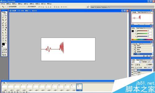 用ps简单制作心电图gif动图效果图10