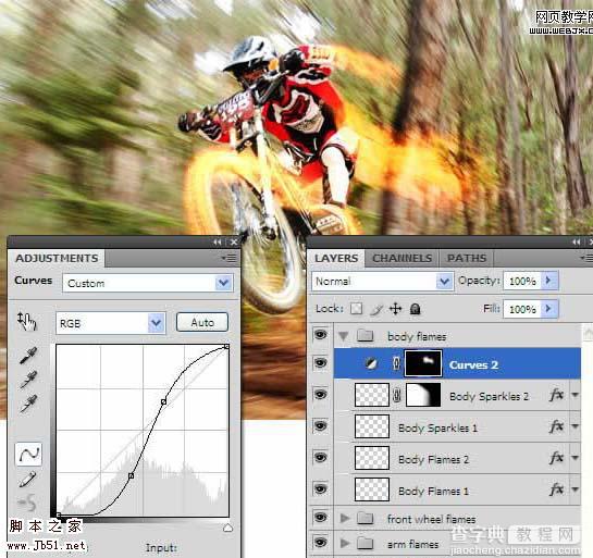 Photoshop 火速行驶的自行车19