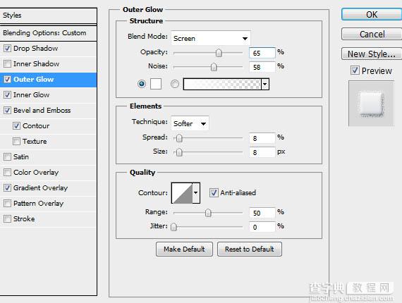 Photoshop制作甜美的圣诞红白镶嵌的条纹糖果积雪字8