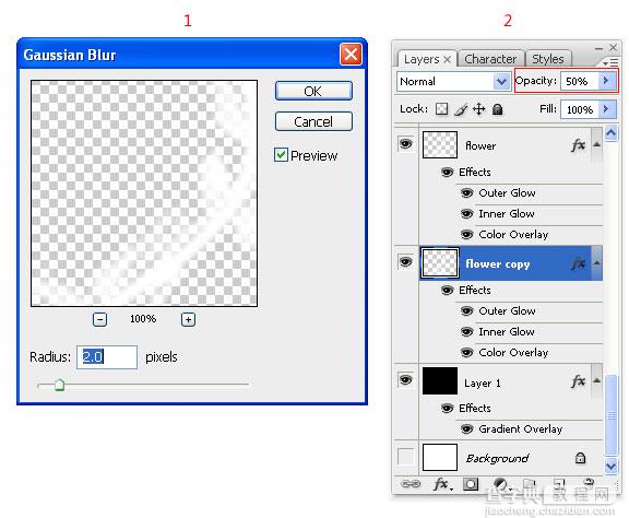 Photoshop(PS)设计制作抽象的火焰花实例教程8