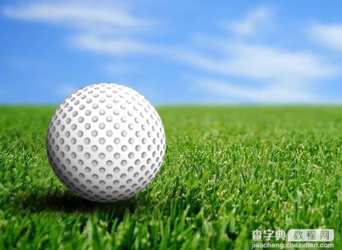 photoshop将制作出一个逼真的高尔夫球1
