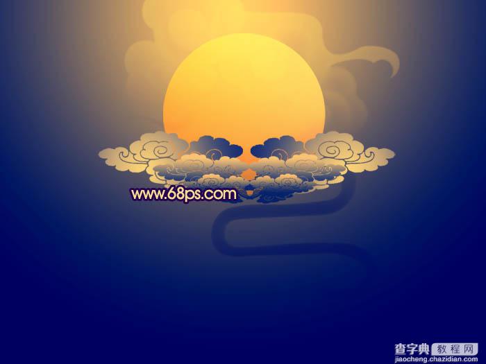Photoshop打造出中国特色古色古香的中秋贺卡13