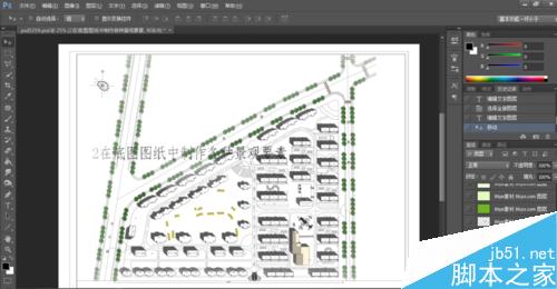 Photoshop辅助园林制图流程(二维的、三维的效果图)2
