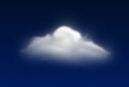 Photoshop制作的一款漂亮的多云天气图标教程10
