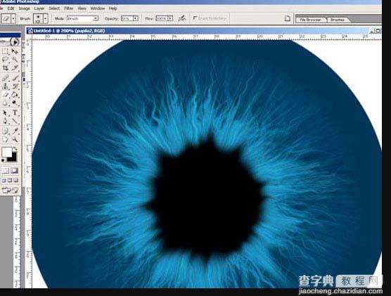 photoshop 滤镜制作瞳孔放大图11