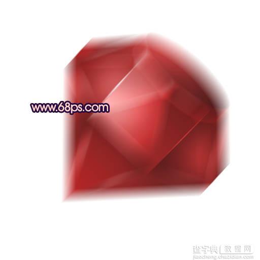 Photoshop打造一颗漂亮的红色钻石26