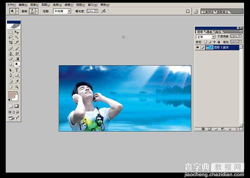 Photoshop 漂亮的蓝色音乐海报12