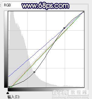 Photoshop调制出黄蓝色逆光森林中的人物图片11