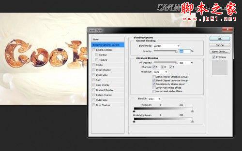Photoshop CS6设计制作可口的饼干文字特效25