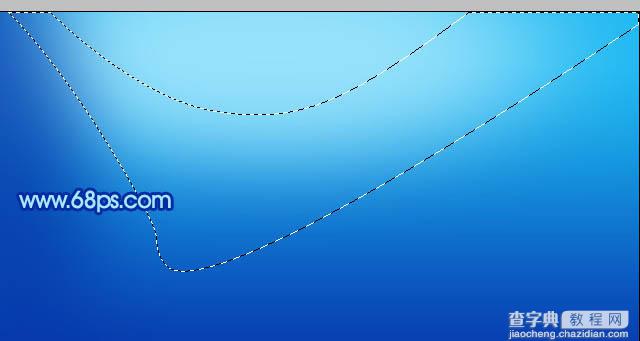 Photoshop 清爽的蓝色光带壁纸教程8