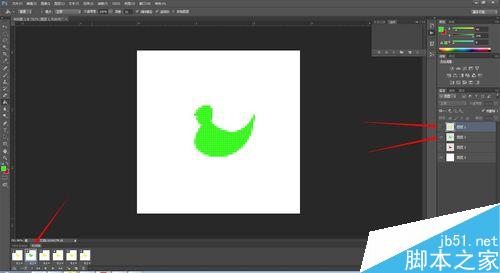 PS简单制作小鸭变颜色的GIF小动画9