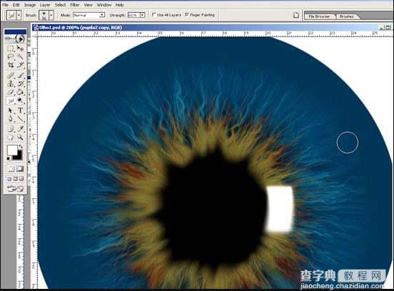 photoshop 滤镜制作瞳孔放大图13