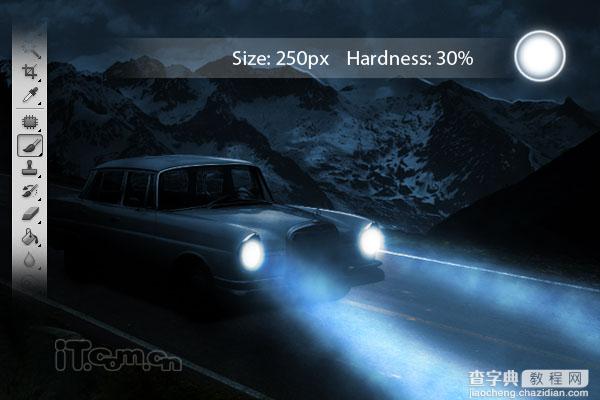 Photoshop打造夜间无人驾驶的汽车效果32