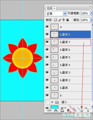 photoshop CS3制作开花逐帧动画12