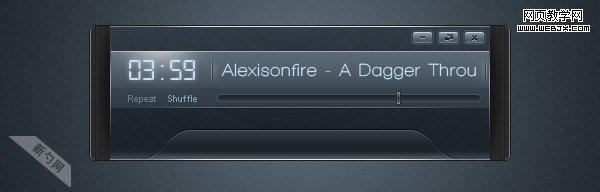 Photoshop 超酷的金属质感播放器29