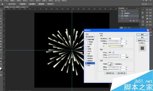 ps制作漂亮的烟花效果图9