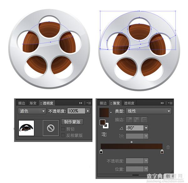 PS绘制电影胶片爆米花桶海报6