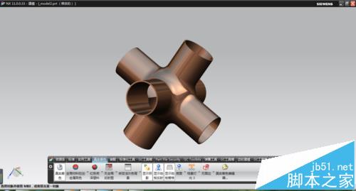 UG NX怎么设计六通管模型?1
