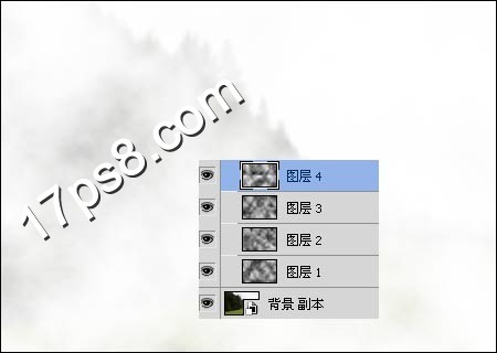 photoshop利用云彩滤镜和蒙版制作出雾的效果4