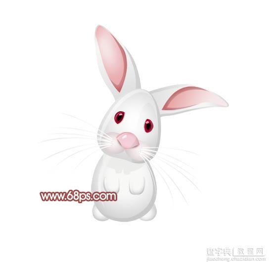 Photoshop打造非常可爱的卡通小白兔34