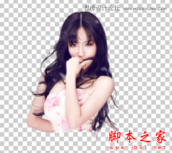 Photoshop快速为美女模特照片抠图换背景10