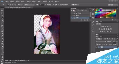 教你如何用魔术棒进行简单抠图人物5