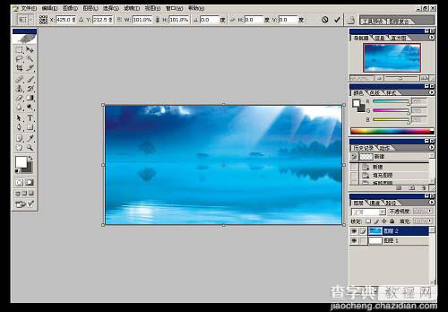 Photoshop 漂亮的蓝色音乐海报4