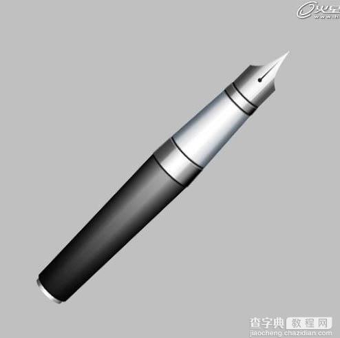 Photoshop打造一支逼真的金属钢笔29