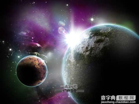 Photoshop打造一幅唯美的宇宙星球图23