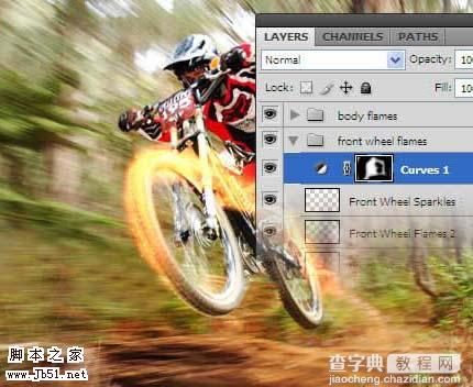 Photoshop 火速行驶的自行车18