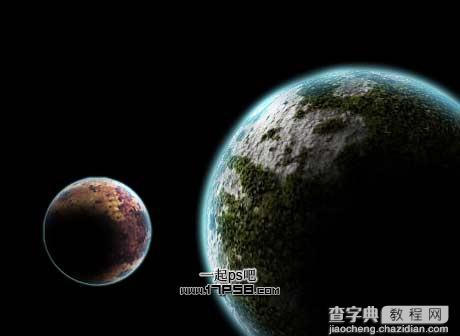 Photoshop打造一幅唯美的宇宙星球图14