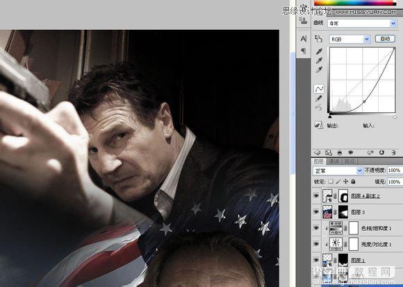 Photoshop设计好莱坞电影海报之刺客的子弹23