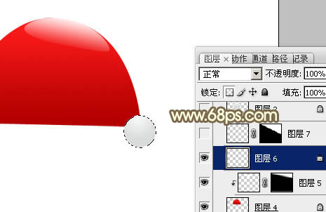Photoshop打造可爱的红色卡通圣诞老人6