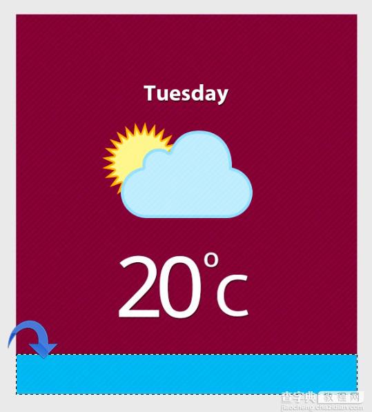 Photoshop(PS)模仿设计制作出超酷的天气APP界面实例教程14
