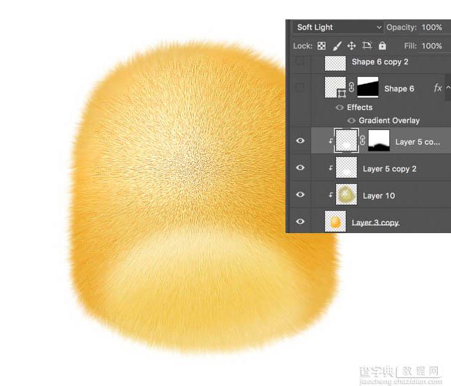 Photoshop利用钢笔工具绘制非常萌的小黄鸟13