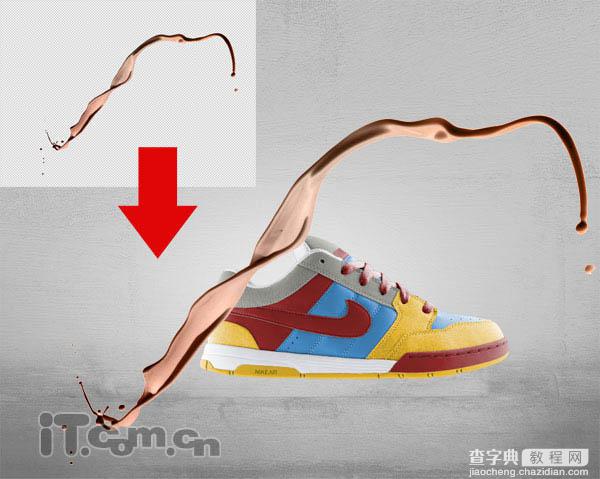 Photoshop打造完美的流体艺术运动鞋海报12