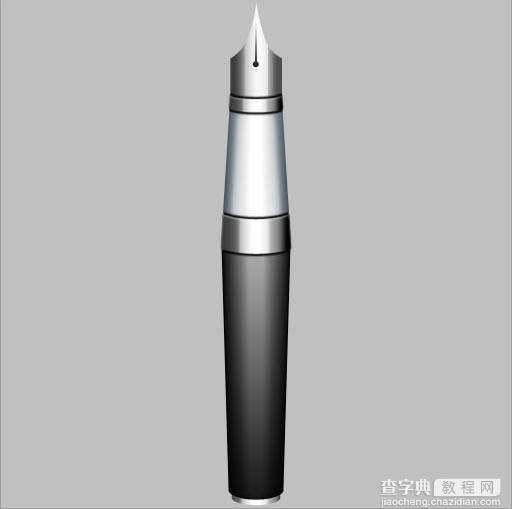 Photoshop打造一支逼真的金属钢笔28