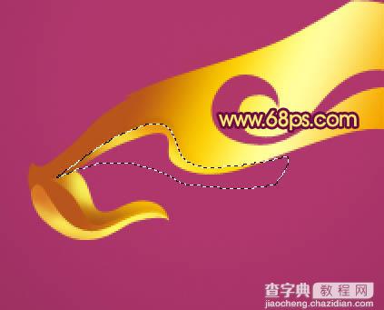 Photoshop制作漂亮简单的金色龙头的教程11
