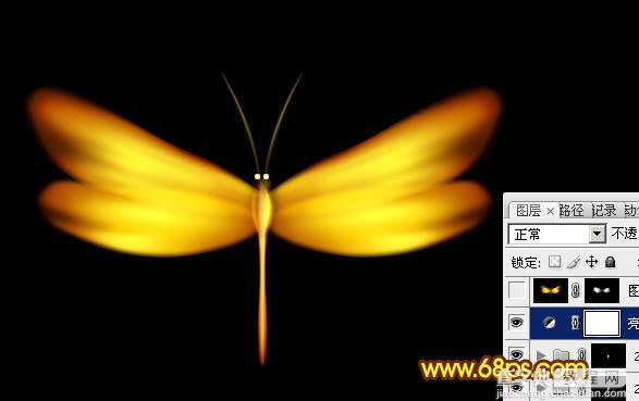 Photoshop设计打造出一只漂亮逼真的金色蜻蜓28