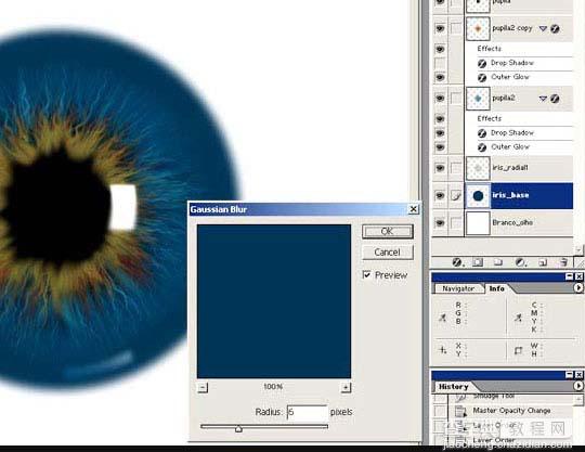 photoshop 滤镜制作瞳孔放大图14
