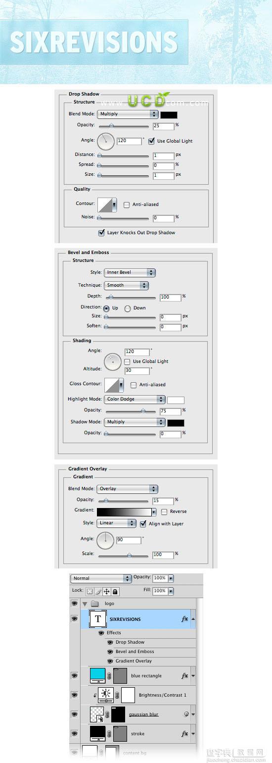 Photoshop 绘制冬季气息风格网站首页12