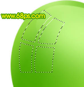 ps 绘制一个简单的绿色晶莹剔透的水晶苹果图标13