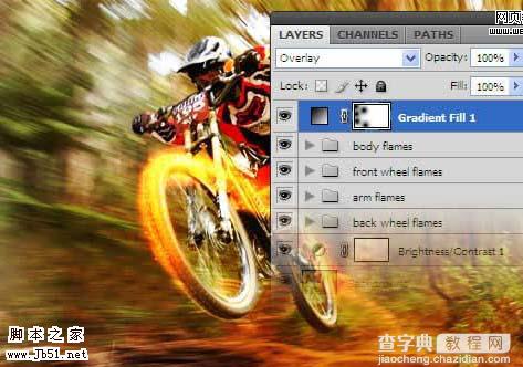 Photoshop 火速行驶的自行车21