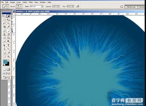 photoshop 滤镜制作瞳孔放大图10