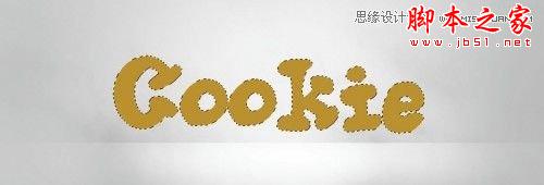 Photoshop CS6设计制作可口的饼干文字特效8