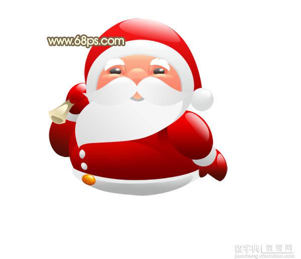 Photoshop打造可爱的红色卡通圣诞老人24